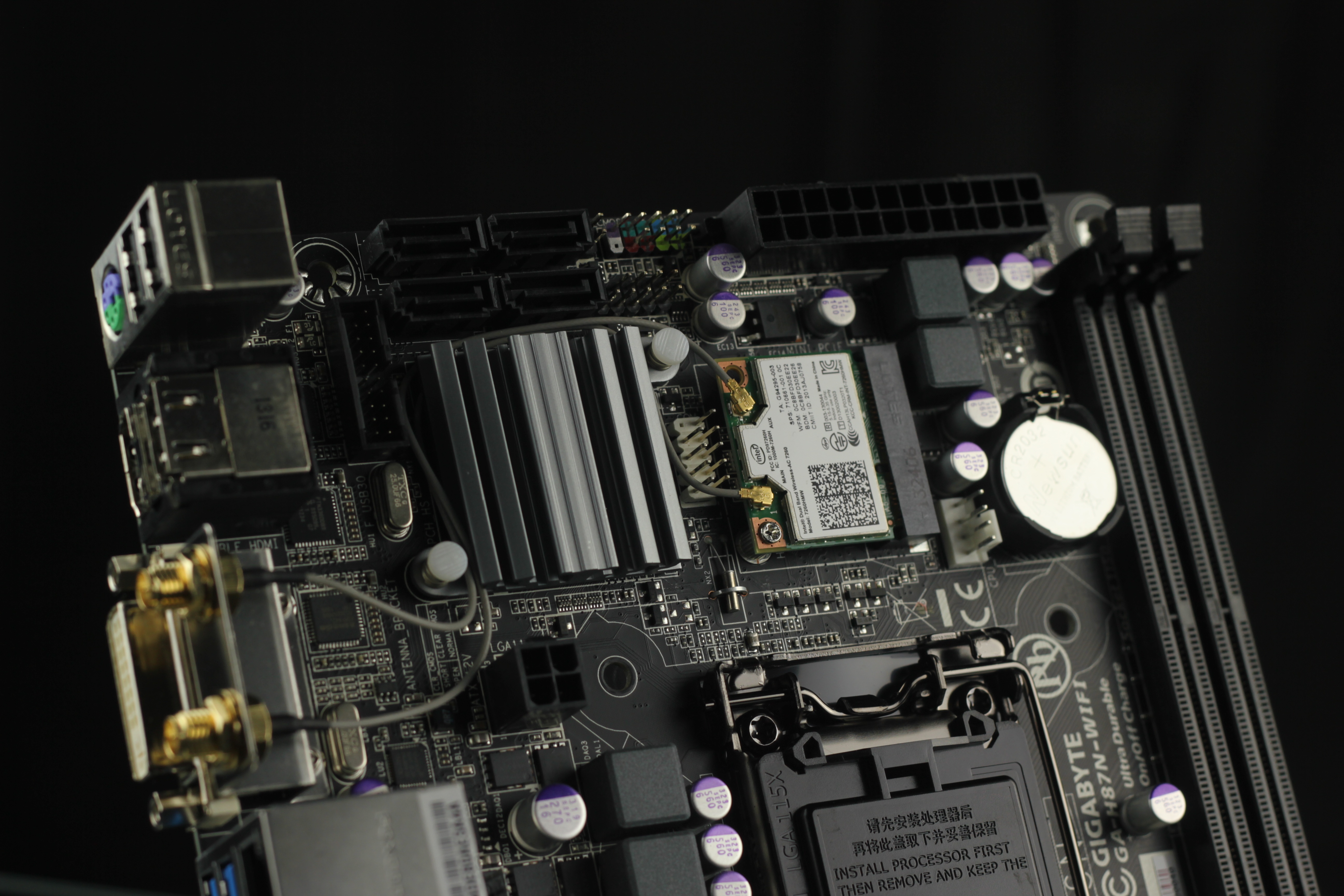 Custom PC components laid out